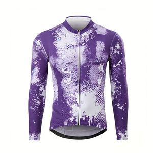 Maillot de cyclisme léger et respirant en maille à manches longues, séchage rapide, personnalisable en gros pour vélo de route - Product Image 4