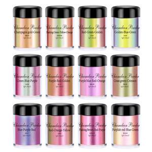 Pigmento Camaleón de Fábrica, 12 Colores, 5g, Polvo de Cromo para Resina Epoxi, Polvo de Mica, Perla Camaleón para Fabricación de Joyería - Product Image 1