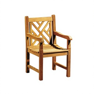 Modern Durable Teak Solid Wood Garden <b>Armchair</b> Jepara Furniture - Product Image 2