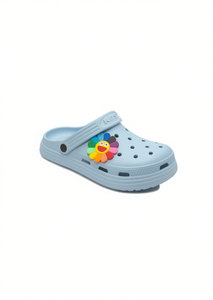 Sandali Zoccoli per Bambini Taglia 19 con Fiore Animato, Suola in EVA, Punta Rotonda, Estivi - Product Image 1