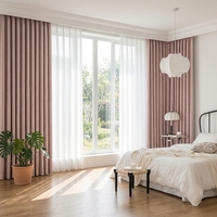 Rideaux occultants modernes personnalisés en tissu uni pour salon et extérieur, avec cantonnières, lot de 2 œillets, haute précision, résistants à la chaleur