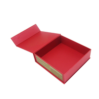 Boîte cadeau en papier rigide pliable de luxe avec impression personnalisée, fermeture magnétique, ruban et logo en relief pour cadeau