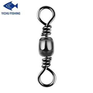 Connecteur à 8 anneaux <span class=keywords><strong>de</strong></span> haute qualité, en acier inoxydable, 80 mm, capacité <span class=keywords><strong>de</strong></span> charge <span class=keywords><strong>de</strong></span> 6 kg, mousqueton pivotant pour la pêche - Product Image 2