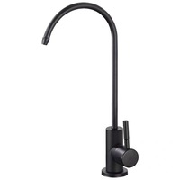 Robinet de cuisine purificateur d'eau en acier inoxydable sans plomb, à poignée unique et à trou unique, pour usage hôtelier