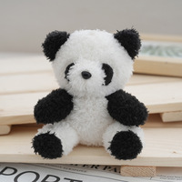 Ours frisé unisexe dessin animé mini pendentif lavé PP coton peluche jouet pour sac décoration voiture porte-clés cadeau anti-stress