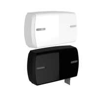 Wisekleen OEM PP toilette Double rouleau de papier essuie-tout distributeur téléphone étagère murale Jumbo toilette Double rouleau de papier essuie-tout distributeur