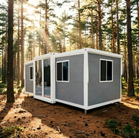 Expédition immédiate : Maison conteneur extensible 10 pieds/20 pieds, entièrement meublée, appartement moderne pour projets de logement rapide