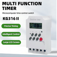 Temporizador Digital Programable de Riel DIN y Montaje en Pared, 30A 220V, Controlador Electrónico de Tiempo Digital