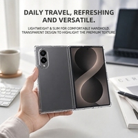 Casing HP Samsung Z Fold8 Transparan Keras Anti Benturan Desain Minimalis Injection Molding Pelindung