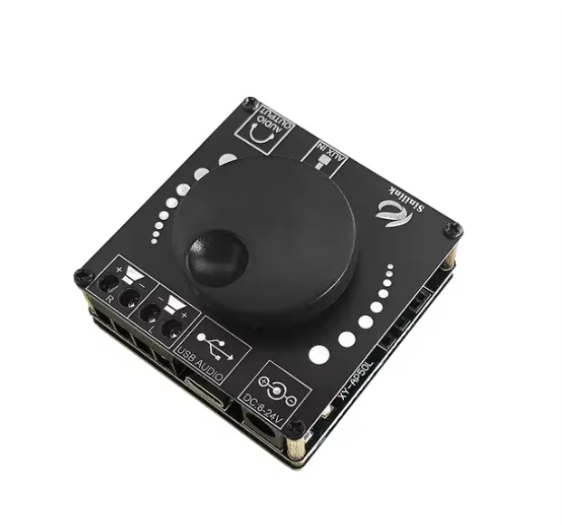 2*50W BT 5.0 Power Amplifier Speaker Class D Audio 30W~200W HiFi Stereo Mini USB Music Sound Card App Digital AMP