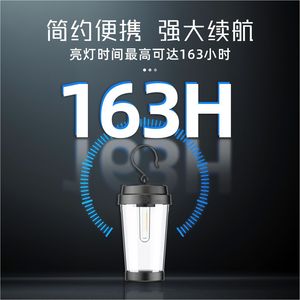 Lampe de camping LED étanche, blanc chaud, fonctionnant sur piles, lanterne d'extérieur, lumière d'ambiance pour camping et chambre à coucher - Product Image 4