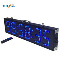 Minuterie d'horloge à double face à LED de 8 pouces