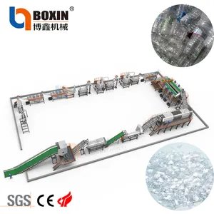 500kg/h Pet Recycling Machine Pet Bottle Recycling Plant Plastic Pet Flake Washing Line