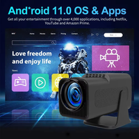Proyector Inteligente Portátil para Juegos HY320 con Más de 20000 Juegos, Descarga de Aplicaciones, Wifi Inalámbrico, Cine en Casa, Mini Proyector Portátil HY320