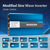 Convertisseur de puissance Pretiosus Inverter 400w à onde sinusoïdale modifiée 12/24V vers 110/220V Convertisseurs de tension multiples DC vers AC