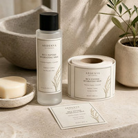 Étiquettes personnalisées pour cosmétiques, impression résistante à l'eau, autocollants personnalisés pour huiles essentielles et mini-échantillons de beauté