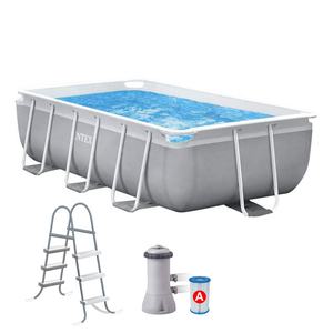Intex 26784 <span class=keywords><strong>piscine</strong></span> extérieure en plastique à cadre métallique 3M pour adulte avec pompe à filtre et échelle - Product Image 1