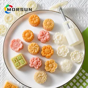 MorSun 30g熊猫竹DIY手压软糖南瓜饼模具装饰工具