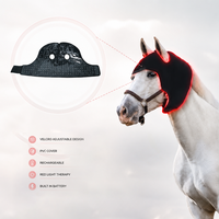 Sunglor - Soin de la tête du cheval - Batterie brevetée exclusive intégrée - Thérapie par lumière infrarouge 660NM 850NM - Thérapie par lumière rouge LED pour chevaux