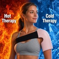Gel ICE Enveloppe d'épaule réversible et réglable pour thérapie par le froid, avec poche à glace réutilisable, manchon de compression pour soulagement de la douleur de la coiffe des rotateurs