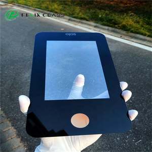 Panneau en verre trempé tactile personnalisé FELIX, verre ultra clair avec impression sérigraphique noire - Product Image 6