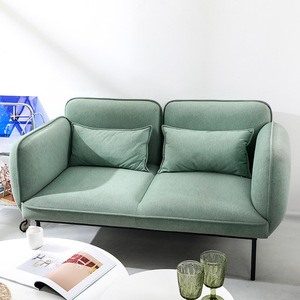 Zweisitziges Stoffsofa für kleine Wohnungen, modernes nordisches Design, hochdichte Schwammfüllung, Wohnmöbel - Product Image 2