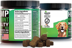 อาหารเสริมข้อต่อและสะโพกสำหรับสุนัขกลูโคซามีนออร์แกนิกสำหรับสุนัขเพื่อลดอาการไม่สบายและปรับปรุงความคล่องตัว - Product Image 3