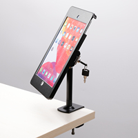 Strass — support métallique rotatif à 24014-102 ou 360 degrés, fixé et sécurisé, avec clé et verrouillage, pour tablette iPad 8e/10.2