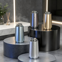 Diffuseur d'arômes électrique pour voiture avec lumière d'ambiance, purificateur d'air portable pour la maison et le bureau, en métal de luxe avec lumière LED, contrôlé par application, type C