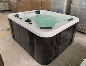 Nuevo diseño 4 personas gazebo tubo caliente al aire libre colocación spa bañeras hogar ducha bañera portátil jacuzzii piscina spa tradeoutdoor jakuzzy - Product Image 5