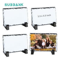 Substrat Blanc Vierge Sublimation Carré Rectangle Pierre Tailles Assorties Artisanat Plaque Vente en Gros Ardoise Photo à Sublimer
