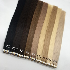 Cabellos De Tape ruso 12a tape de cabello natural humano remy Extenciones Tape En Color Rojo Para Hacer Extenciones - Product Image 2