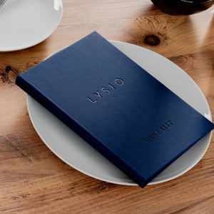 Porte-menus d'hôtel de luxe sur mesure avec bande élastique, menus reliés pour restaurant - Product Image 6