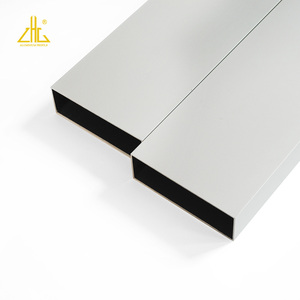 ZHONGLIAN Perfil de aluminio <span class=keywords><strong>arquitect</strong></span>ónico tubo cuadrado de aleación de aluminio blanco plateado pulido con oxidación - Product Image 4