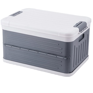 Wholesale Sturdy Plastic Collapsible Storage Box Folding Storage Box with Lid