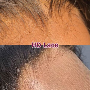 วิกผมต่อแบบลอนผมแท้แบบบราซิลวิกผมด้านหน้าแบบใสมีลูกไม้แบบเต็ม HD - Product Image 2