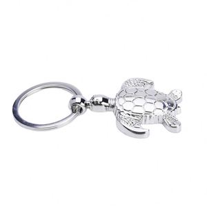 Wholesale Personalized Animal Keychain Car Pendants Exquisite Tortoise Metal Keychain Small Pendants - Product Image 1