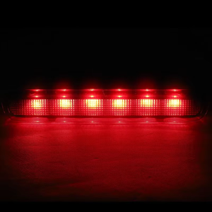 Nouveau feu stop LED arrière central (3ème feu stop) 6V 3000 Lm <span class=keywords><strong>rouge</strong></span> fumé avec lentille transparente pour Toyota HILUX Vigo 2005-2014 Référence OE 81570-0K080 - Product Image 5