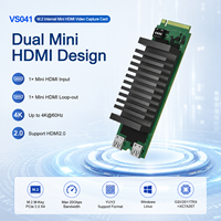 Tarjeta de Captura de Video Interna M.2 4K*60Hz HDMI 2.0 PCIe 2.0 X4 YUY2 con Salida en Bucle para PC Linux, Transmisión y Grabación