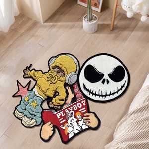 พรมสั่งทำพิเศษ พรมทัฟท์มือ รูปทรงไม่สม่ำเสมอ พรมอนิเมะ พรมหนานุ่มหรูหรา สั่งทำพิเศษ พรมอนิเมะชิ้นเดียว - Product Image 2