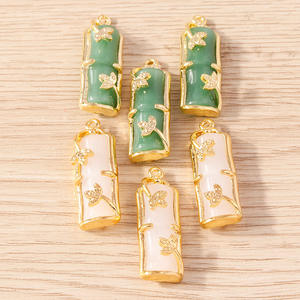 Weny, 10 piezas por paquete: Colgantes <span class=keywords><strong>de</strong></span> plantas simuladas, pendientes, pulseras, collares, llaveros, <span class=keywords><strong>jade</strong></span>, adornos - Product Image 3