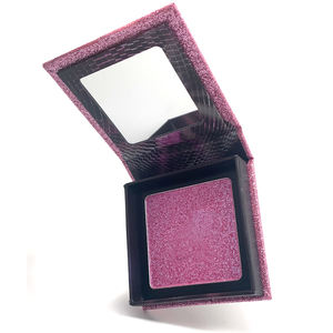 Paleta de maquillaje resaltador de polvo prensado a prueba de agua rosa púrpura personalizada con <span class=keywords><strong>bronceador</strong></span> y etiqueta privada - Product Image 4