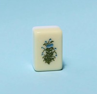 Jeu de tuiles de mahjong en acrylique, tuiles de mahjong américaines d'art traditionnel, tuiles de mahjong ivoire, soirée de jeu en famille