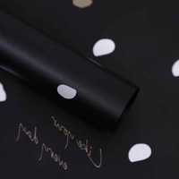 Papier d'emballage pour pétales, cadre en papier enduit de PE, résistant à l'humidité, papier pour bouquets floraux coréens, fournisseur d'accessoires pour fleuristes, cadeau pour la fête des mères