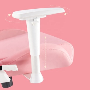 Silla de <span class=keywords><strong>Juego</strong></span> Ergonómica de Alta Calidad de Cuero PU de Primera Marca, Silla de <span class=keywords><strong>Juego</strong></span> Rosa con Reposapiés y Masaje - Product Image 6