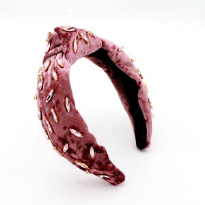 عصابة شعر نسائية فريدة من نوعها من الزركون المحبوك يدويًا من اللؤلؤ الكريستالي برباط شعر بوهيمي فاخر مصمم على الموضة للحلم - Product Image 5