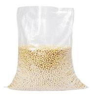 Rouleau de tissu en polypropylène tissé PP transparent thermoscellable avec logo personnalisé pour sacs et tissu tubulaire en raphia