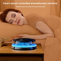 Humidificateur portable intelligent à aromathérapie, rechargeable par USB, avec veilleuse, alimenté par batterie, diffuseur d'air pour voiture, LED RVB, vente chaude