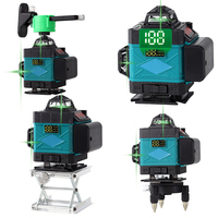 Niveau laser 360° Chine, niveau laser professionnel à faisceau, 16 lignes, niveaux laser rotatifs 4D, mode intérieur, trépied