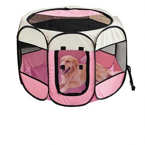 Cuccia e Tenda Ottagonale Pieghevole Impermeabile Antigraffio per Animali Domestici in Tessuto Oxford per Cuccia da Parto per Cani - Vendita Diretta dalla Fabbrica - Product Image 1